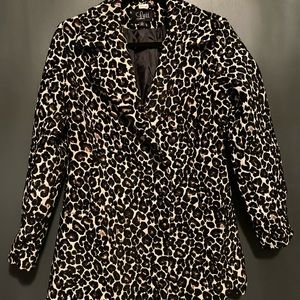 Leopard print coat